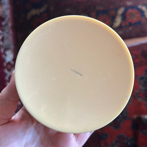 Antique Ivory Celluloid Vanity Set. 4 containers w lids, 1 hand mirror & 3 hooks - Picture 5 of 16